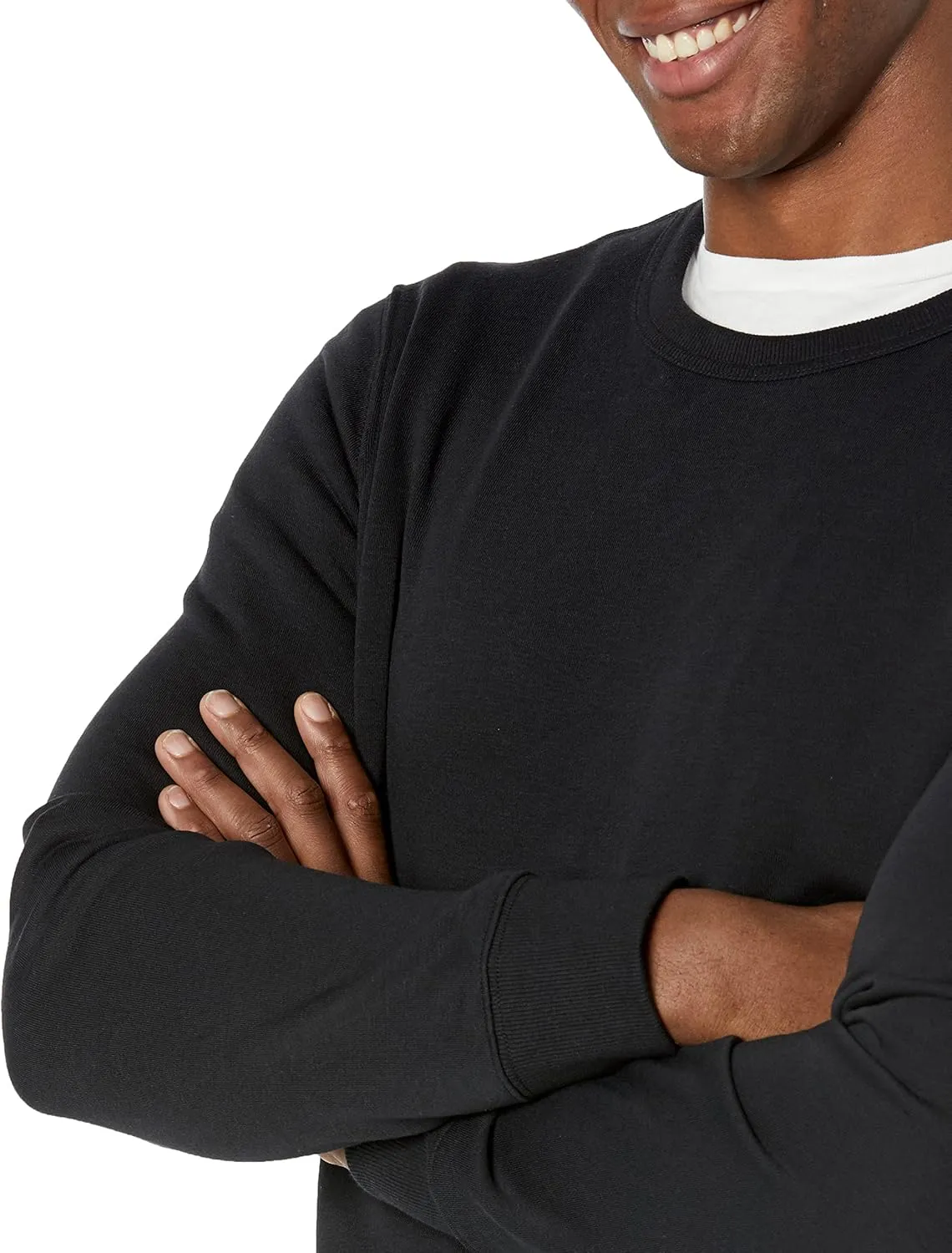 Amazon Essentials Men's Crewneck Sweatshirt, Lightweight Long-Sleeve French Terry (Available in Big & Tall)