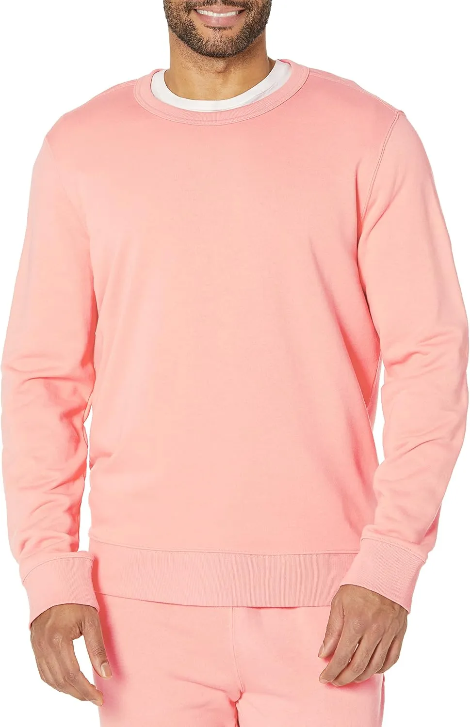 Amazon Essentials Men's Crewneck Sweatshirt, Lightweight Long-Sleeve French Terry (Available in Big & Tall)