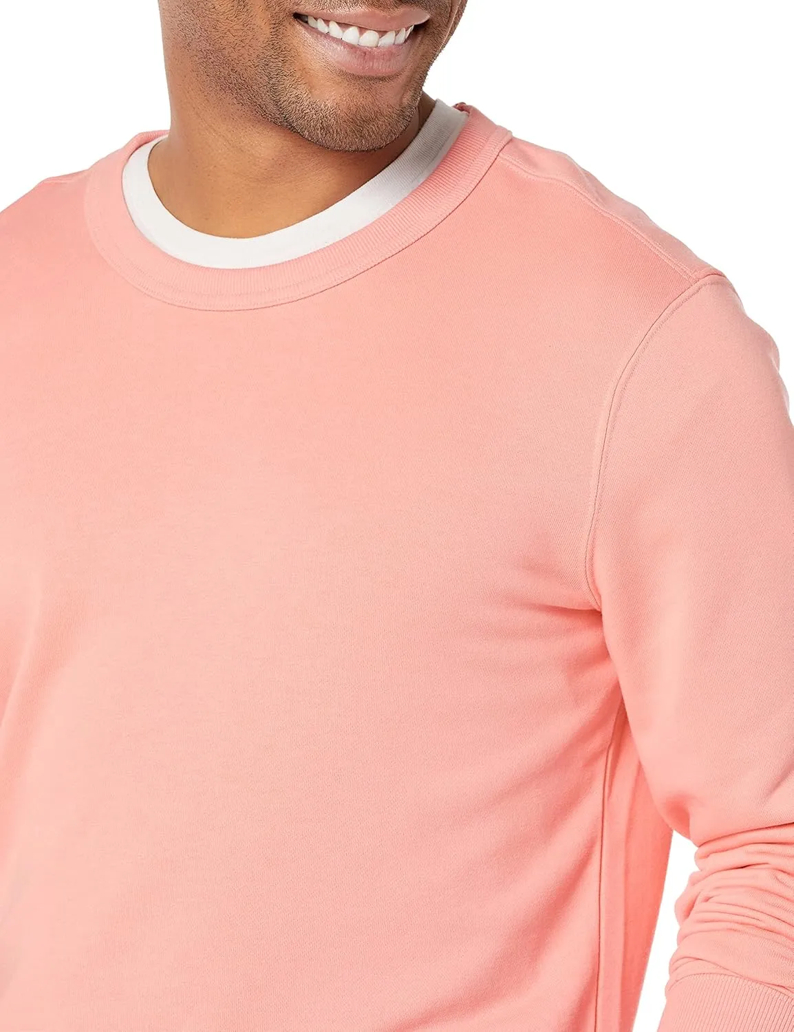Amazon Essentials Men's Crewneck Sweatshirt, Lightweight Long-Sleeve French Terry (Available in Big & Tall)