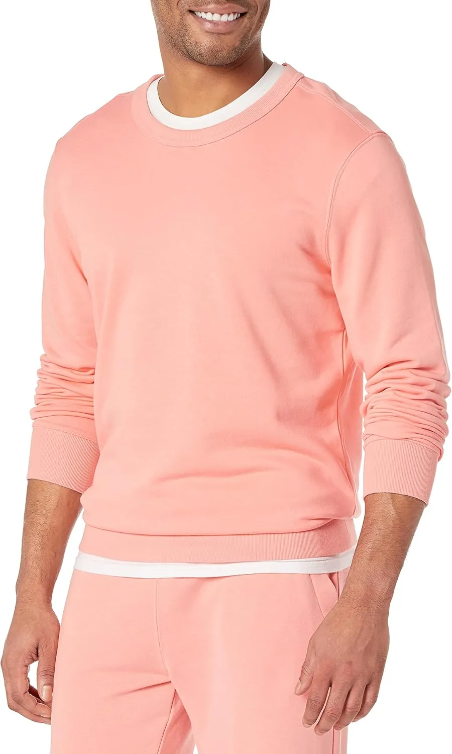Amazon Essentials Men's Crewneck Sweatshirt, Lightweight Long-Sleeve French Terry (Available in Big & Tall)