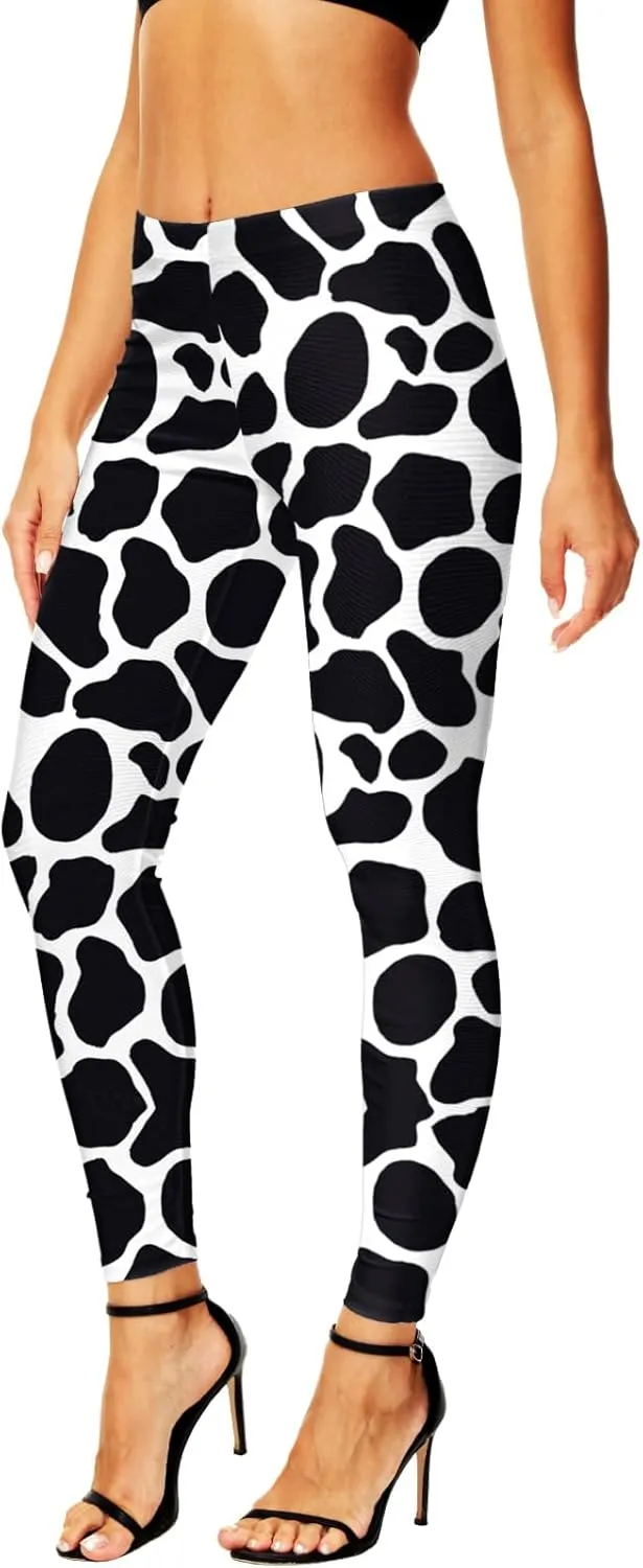 AOBUTE Women's Halloween Leggings Stretchy Printed Legging Tights