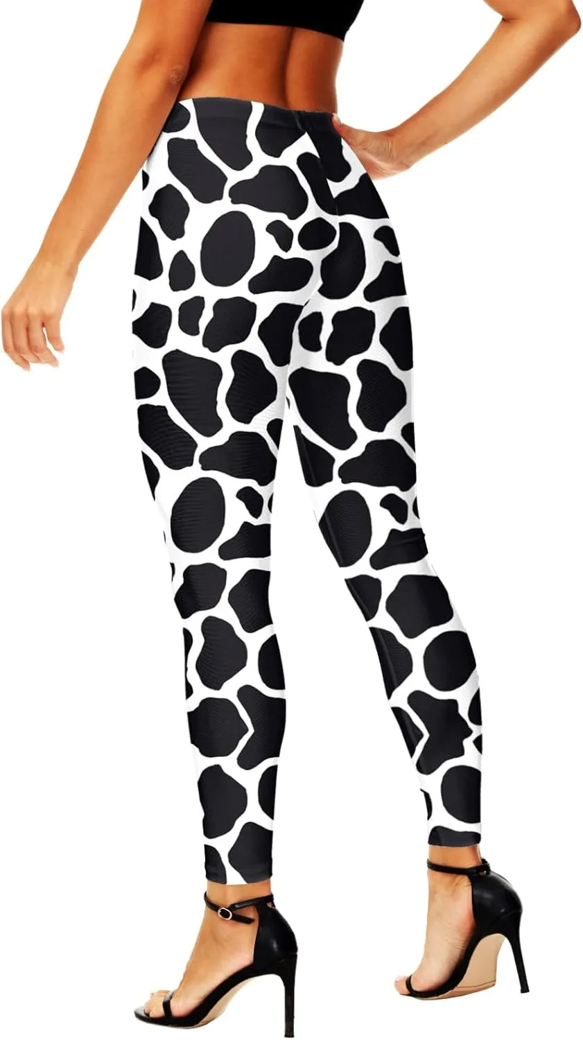 AOBUTE Women's Halloween Leggings Stretchy Printed Legging Tights