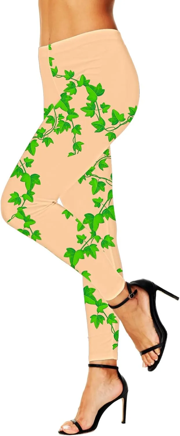 AOBUTE Women's Halloween Leggings Stretchy Printed Legging Tights