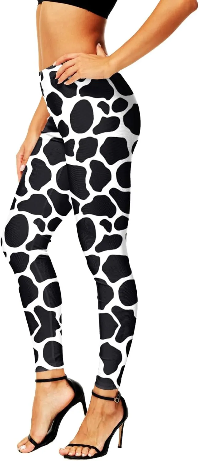 AOBUTE Women's Halloween Leggings Stretchy Printed Legging Tights