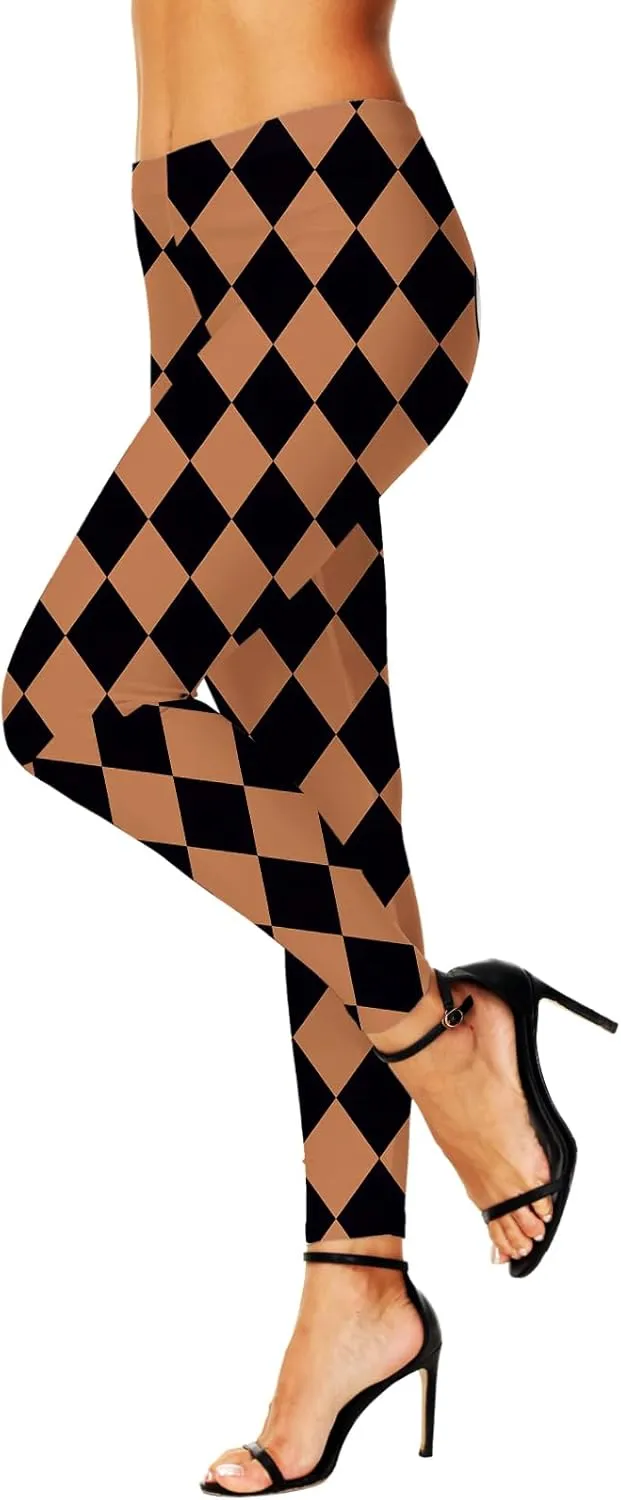 AOBUTE Women's Halloween Leggings Stretchy Printed Legging Tights