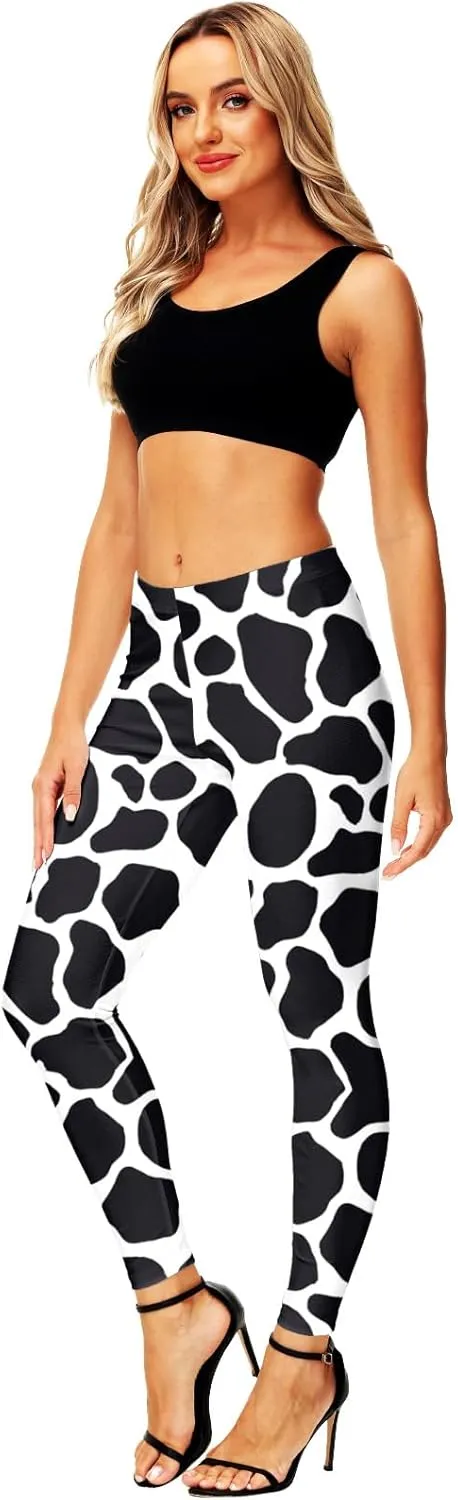 AOBUTE Women's Halloween Leggings Stretchy Printed Legging Tights