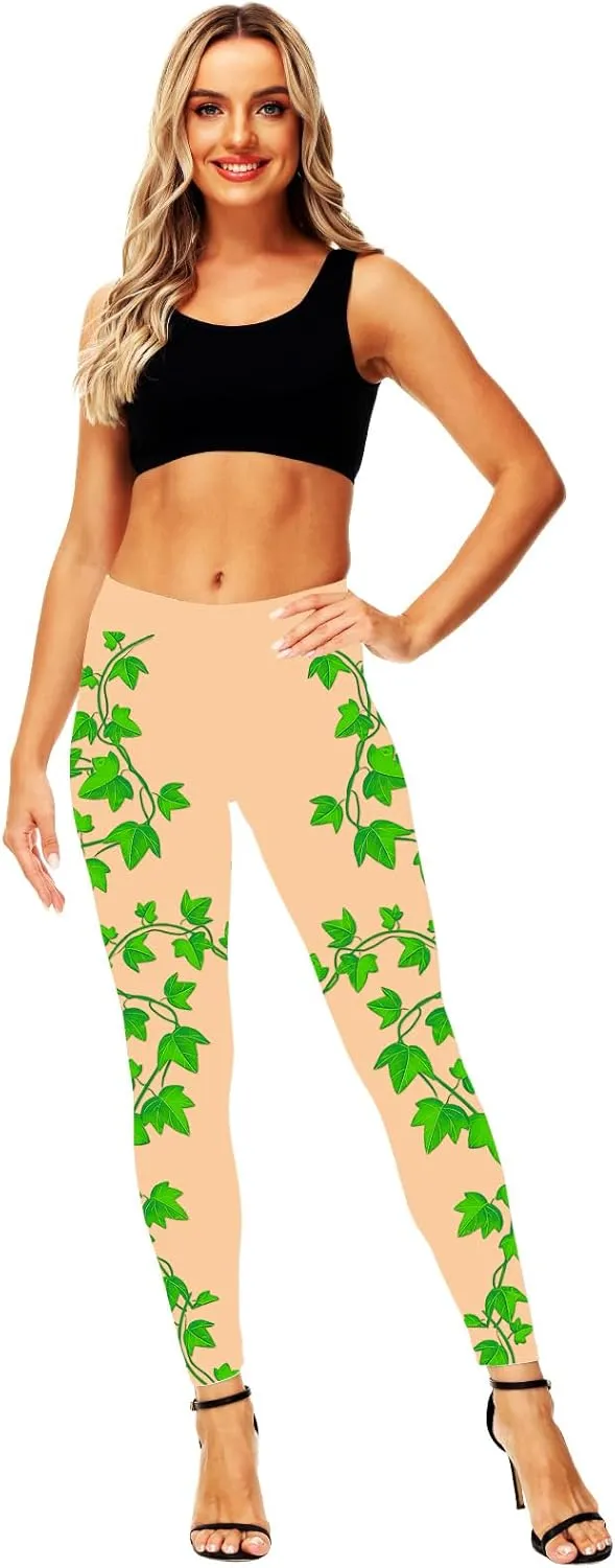 AOBUTE Women's Halloween Leggings Stretchy Printed Legging Tights