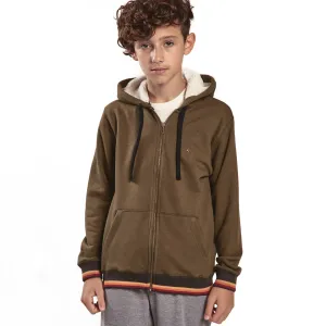 Basic Zip Up Hoodie Boys - Lightning Bolt ⚡