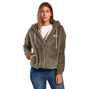 Cairns Sherpa Zip Up Hoodie Womens - Lightning Bolt ⚡