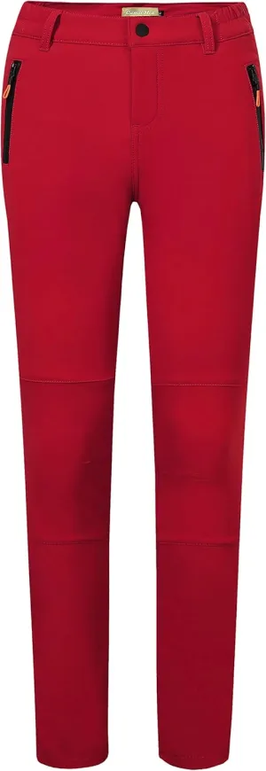 Camii Mia Women's Winter Warm Outdoor Slim Windproof Waterproof Ski Snow Fleece Hiking Pants