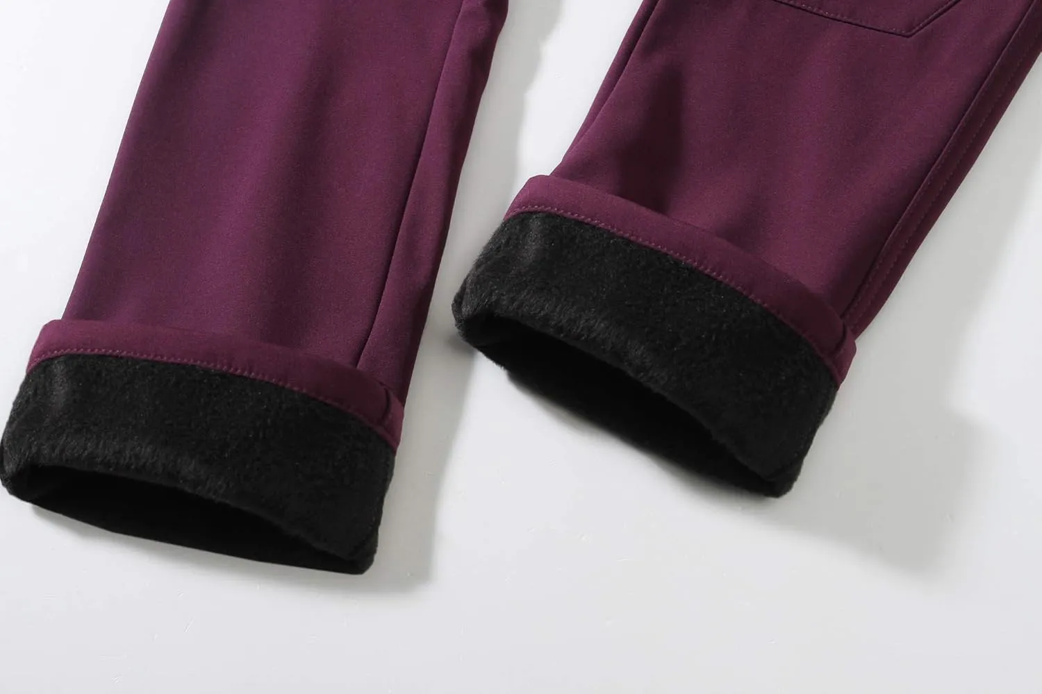 Camii Mia Women's Winter Warm Outdoor Slim Windproof Waterproof Ski Snow Fleece Hiking Pants