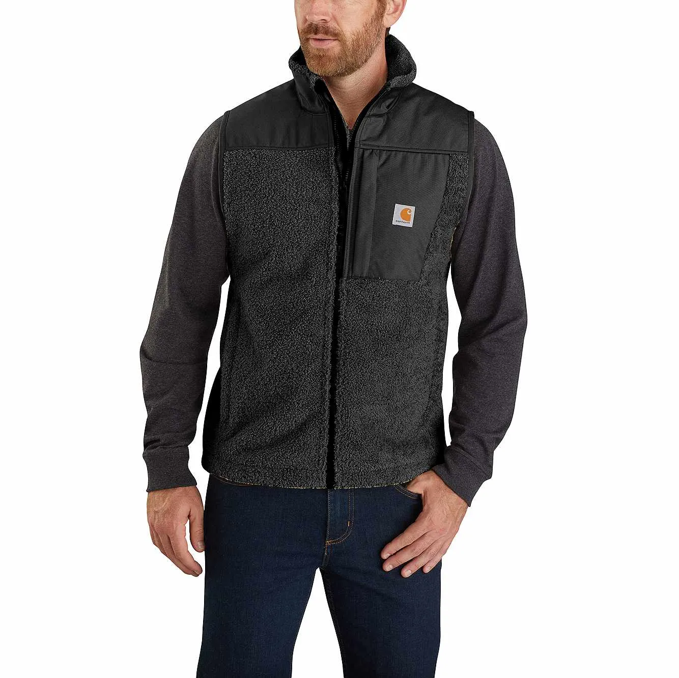 CARHARTT YUKON EXTREMES WIND FIGHTER FLEECE VEST BLACK 104515