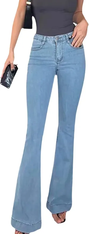 CutieLove Women's Bell Bottom Jeans High Waisted Stretchy Flared Denim Pants