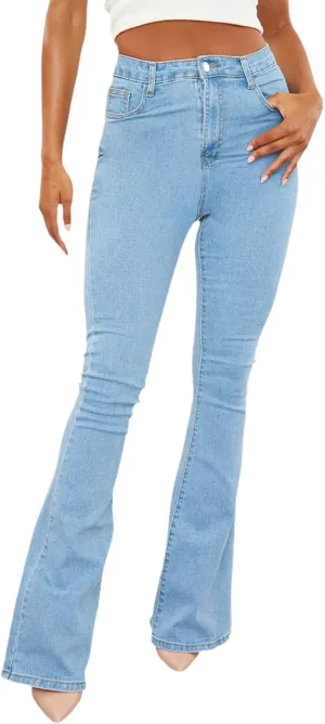 CutieLove Women's Bell Bottom Jeans High Waisted Stretchy Flared Denim Pants