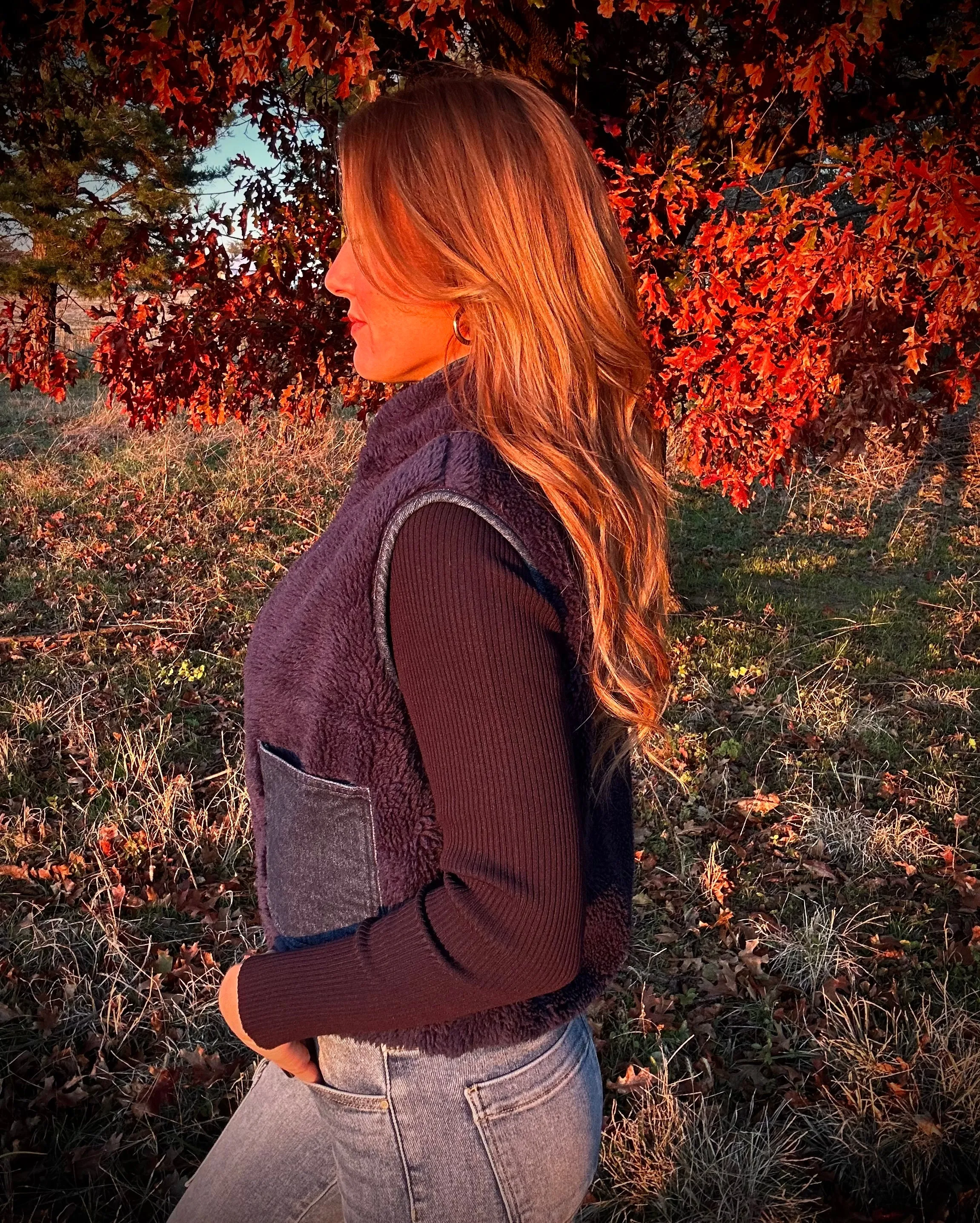 Fleece Zip Up Vest