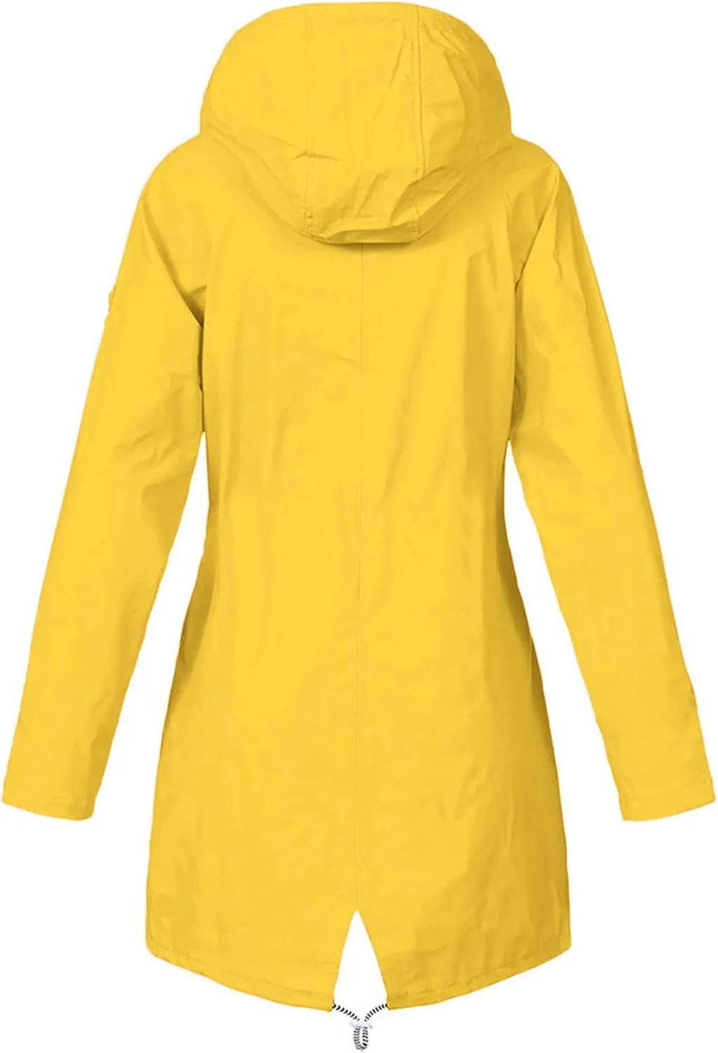 FZYLQY Hot Rain Jacket for Women Lightweight Long Hooded Raincoat Waterproof Outdoor Travel Hiking Windbreaker Trench Coats