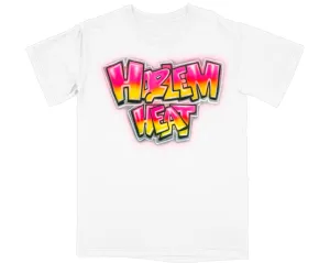 HARLEM HEAT AIRBRUSH T-SHIRT (WHITE)