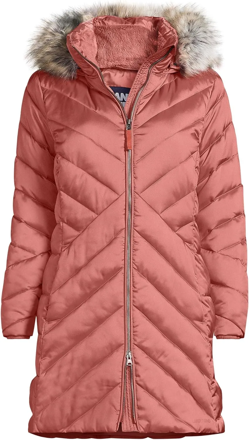 Lands' End Women's Insulated Cozy Fleece Lined Primaloft Coat