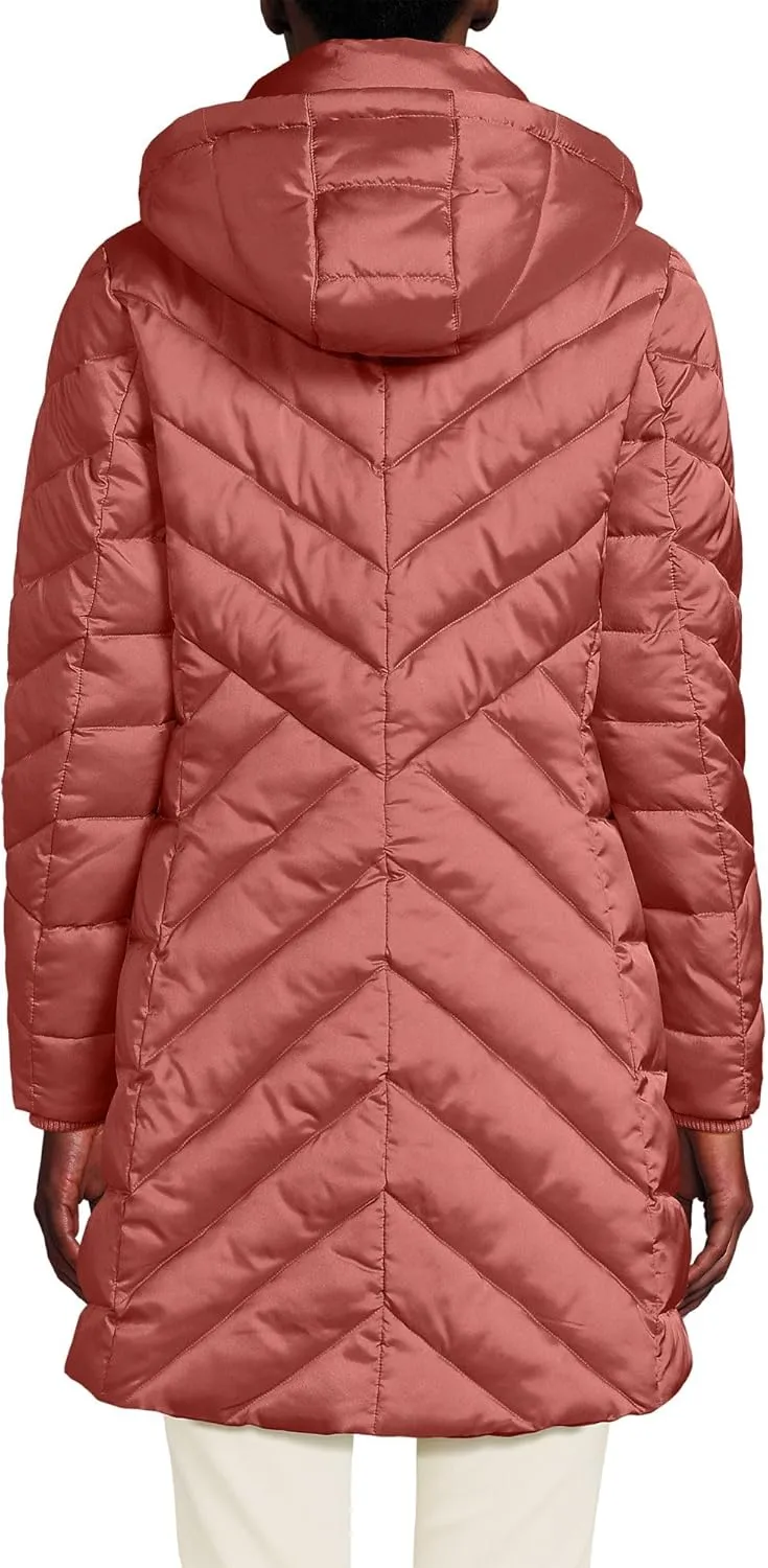 Lands' End Women's Insulated Cozy Fleece Lined Primaloft Coat