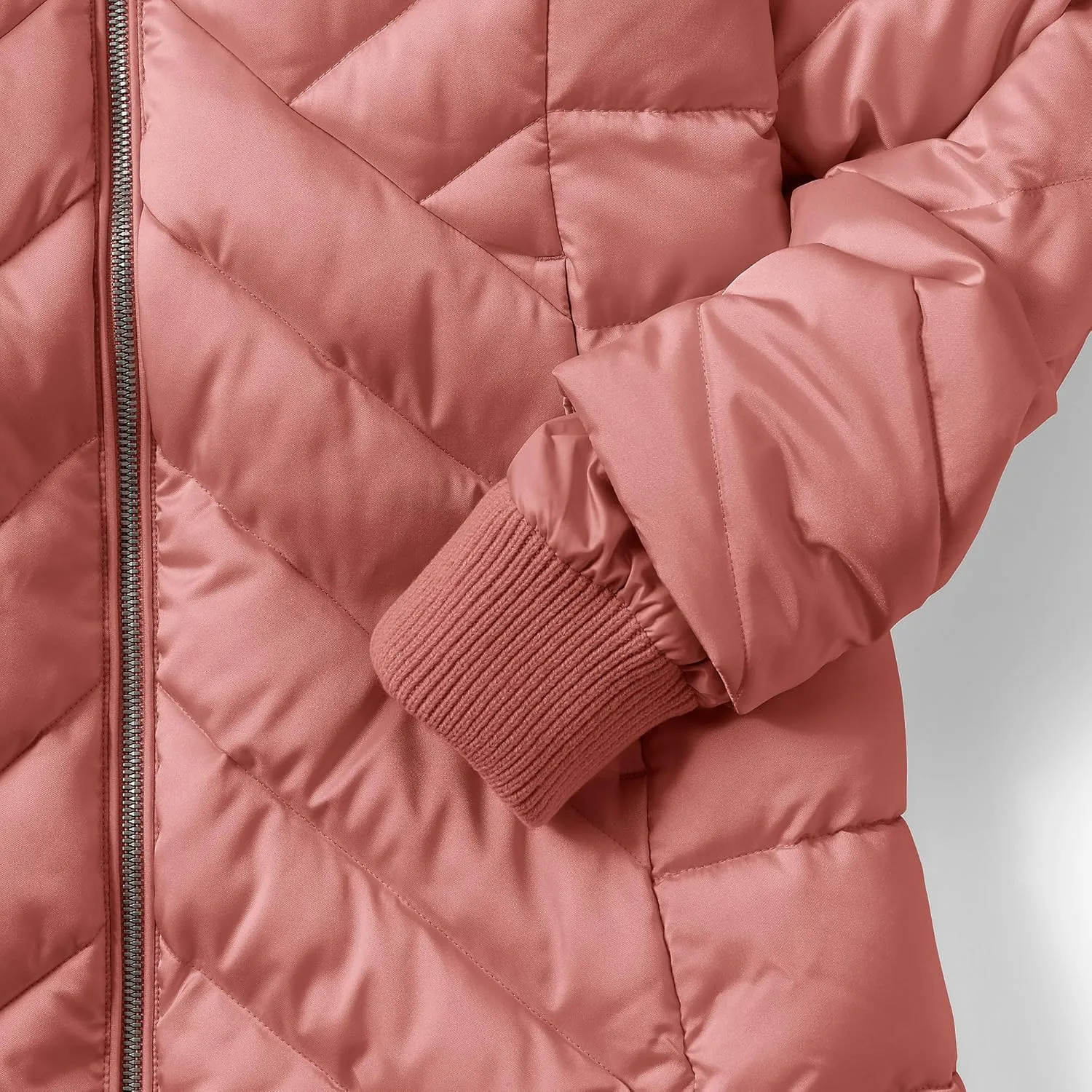 Lands' End Women's Insulated Cozy Fleece Lined Primaloft Coat