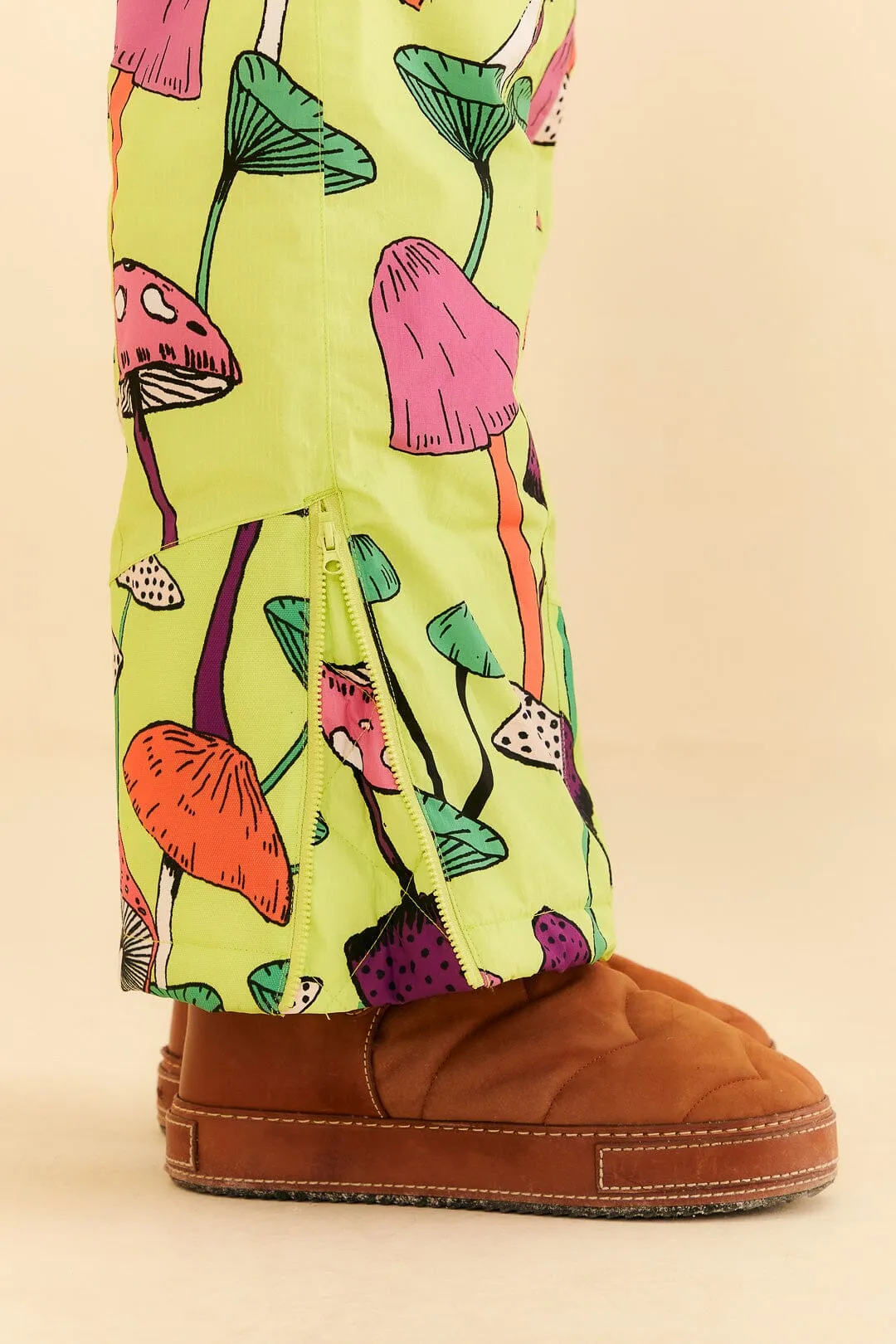 Lime Green New Mushroom Ski Jumpsuit