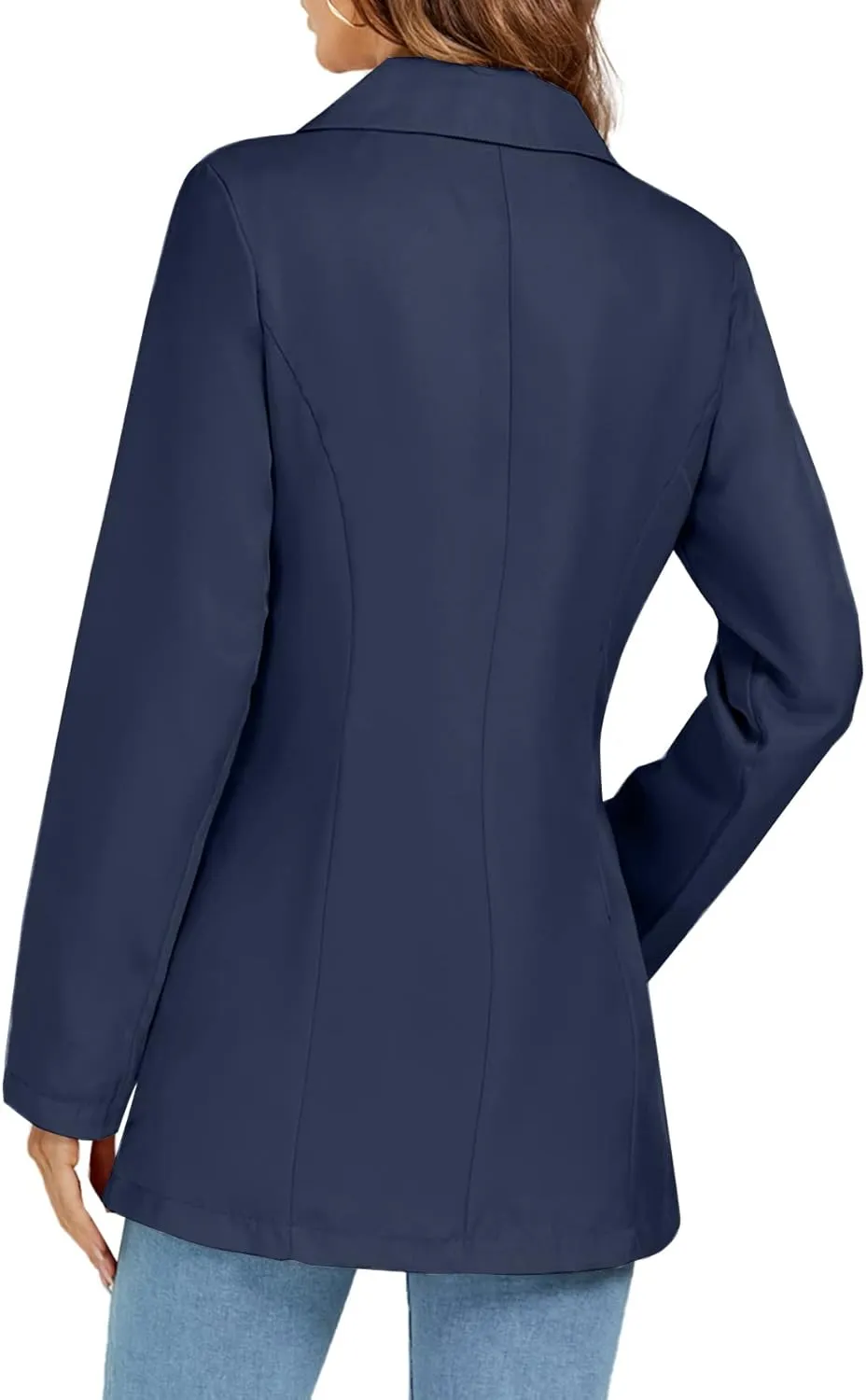 LYANER Women's Casual Long Sleeve Work Office Suit Cardigan Blazer Jackets with Pockets