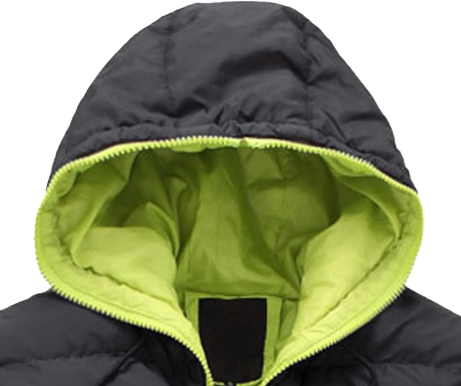 Maiyifu-GJ Men Hooded Winter Down Jackets Coat Thicken Padded Parka Warm Outerwear Lightweight Waterproof Hiking Coat