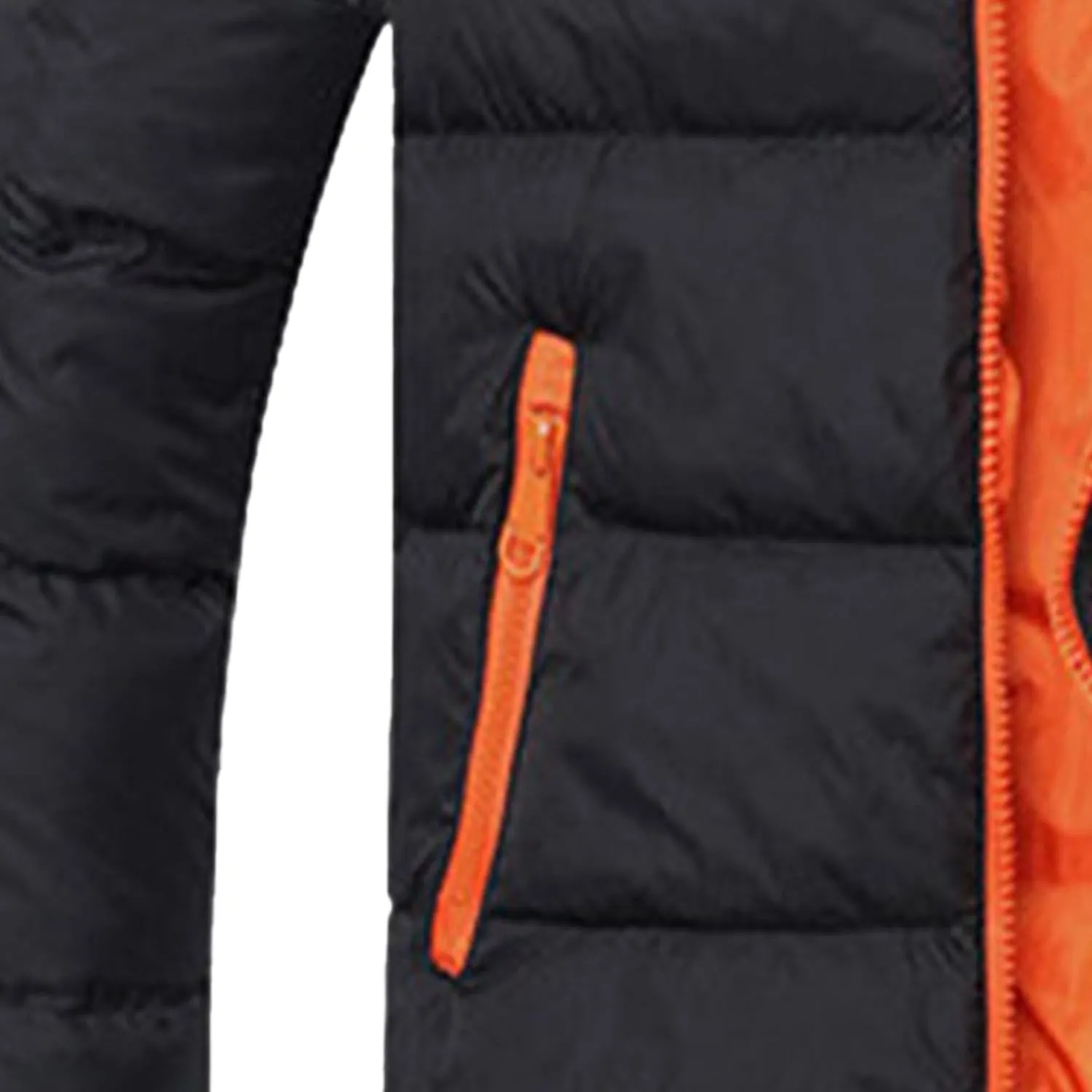 Maiyifu-GJ Men Hooded Winter Down Jackets Coat Thicken Padded Parka Warm Outerwear Lightweight Waterproof Hiking Coat