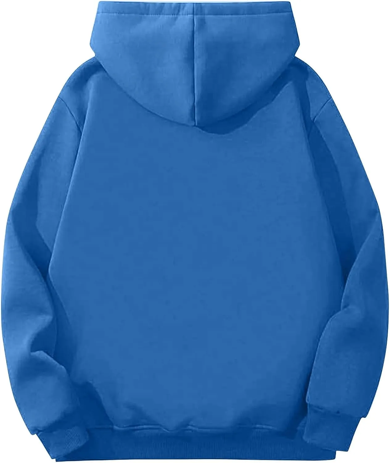 Mens Hoodies Winter Warm Pullover Long Sleeve Sherpa Hooded Sweatshirt Thick Plush Athletic Sweatshirts with Pockets