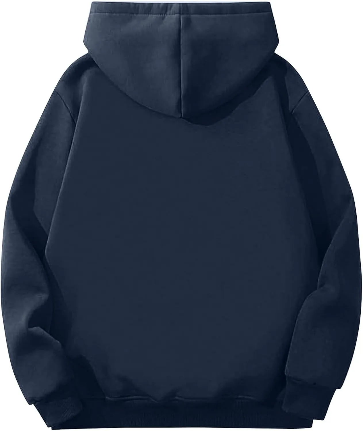 Mens Hoodies Winter Warm Pullover Long Sleeve Sherpa Hooded Sweatshirt Thick Plush Athletic Sweatshirts with Pockets