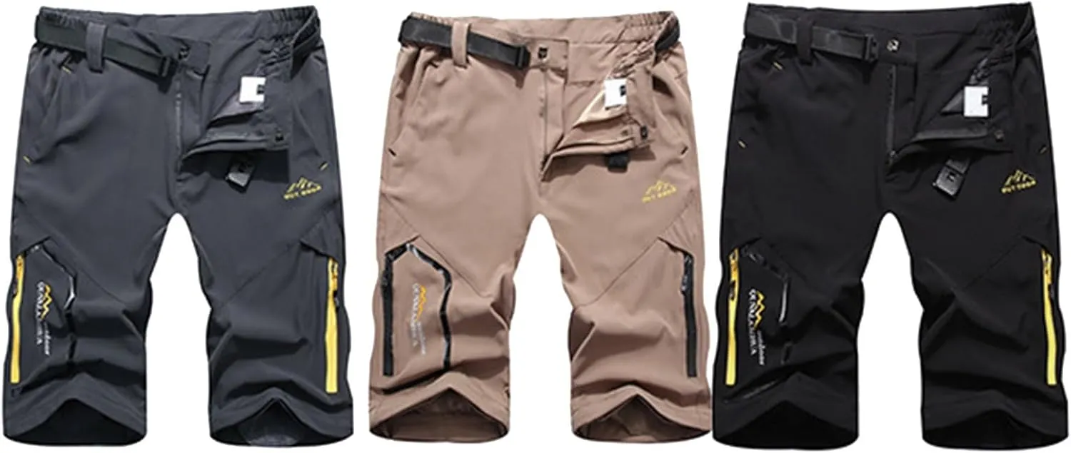 Men's Joggers Athletic Sweatpants Casual Windproof Slim Fit Hiking Workout Running Pants Trousers with Zipper Pockets