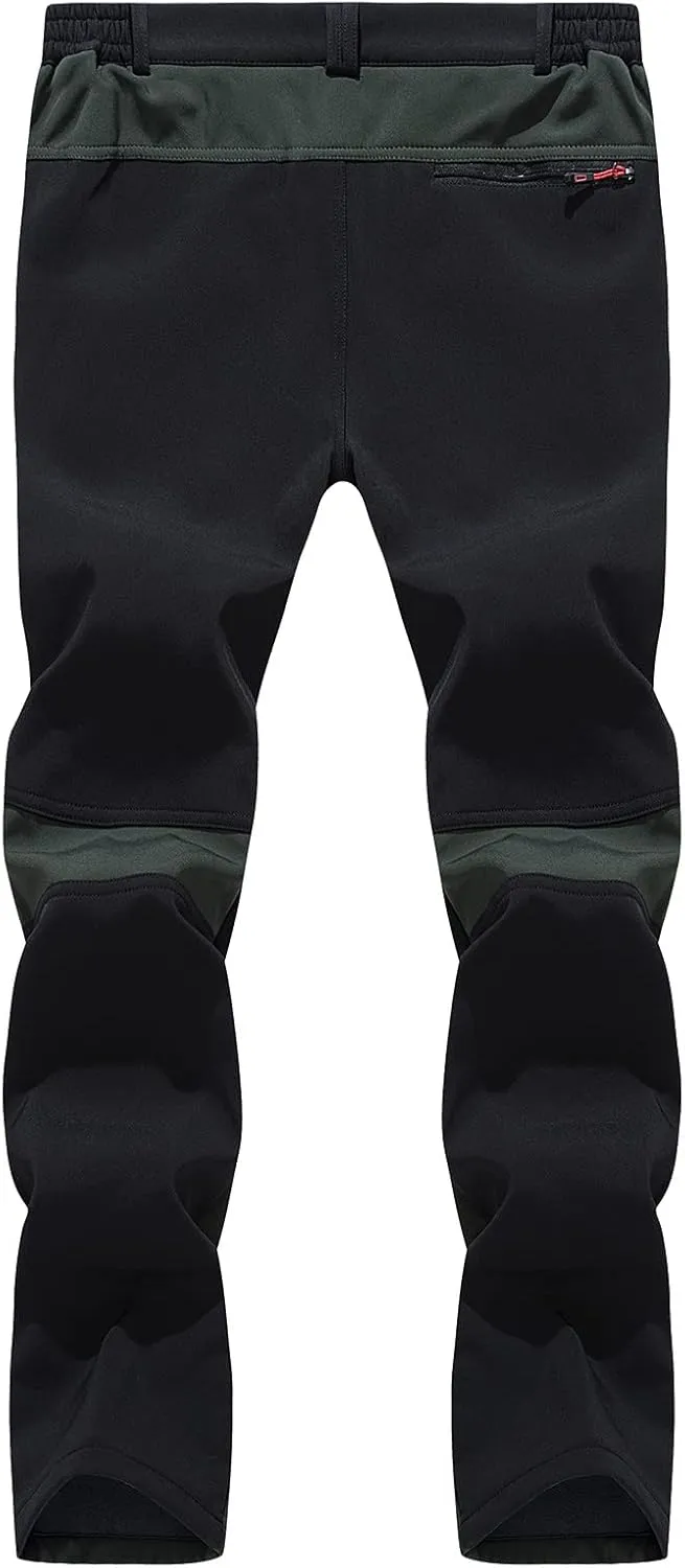 Mens Loose Fit Pants Outdoor and Windproof Mountaineering Travel Sports Pants Polyester Pants Men
