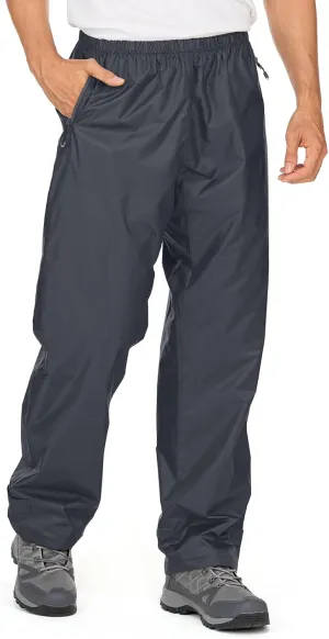Men's Rain Pants Waterproof Windproof Hiking Rain Over Pants for Outdoor Fishing Golf Motorcycle Cycling
