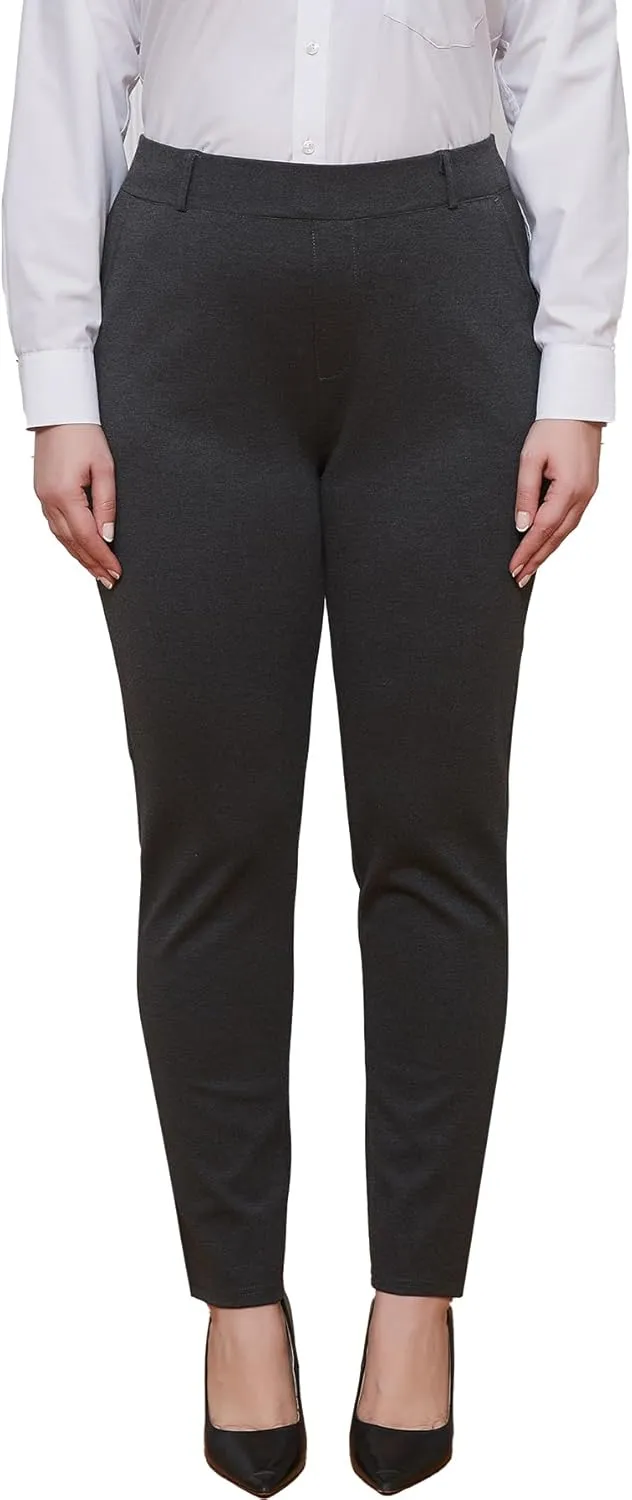 MGWDT Pants for Women's Dress Stretchy Blazer Business Pull On Work Pants