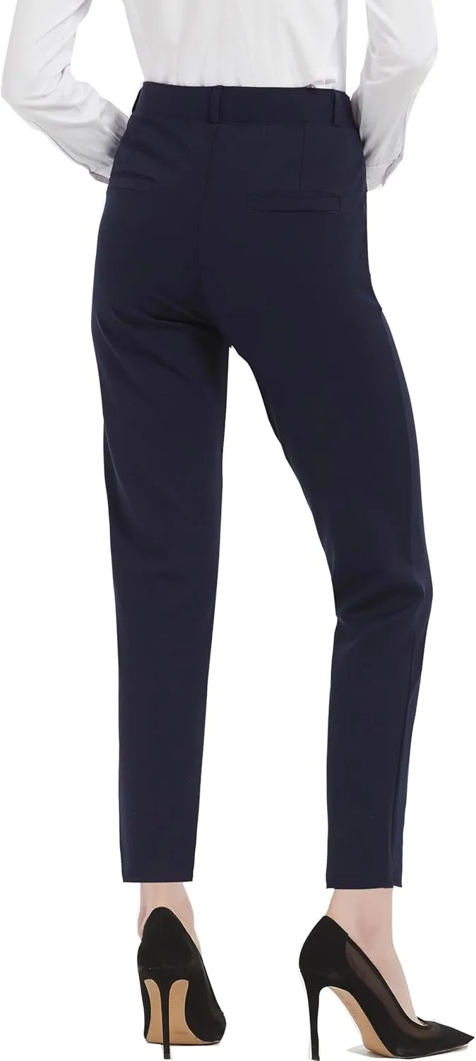 MGWDT Pants for Women's Dress Stretchy Blazer Business Pull On Work Pants