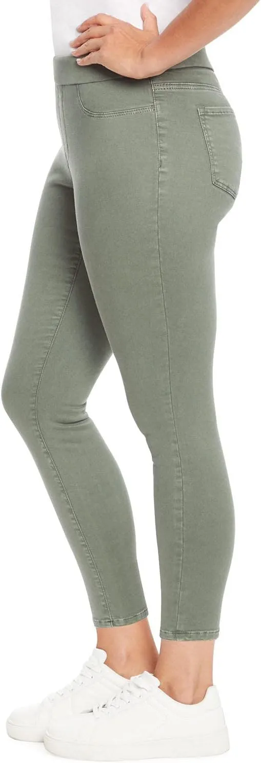 Nine West Women's Heidi Pull On High Waist Stretchy Skinny Leggings