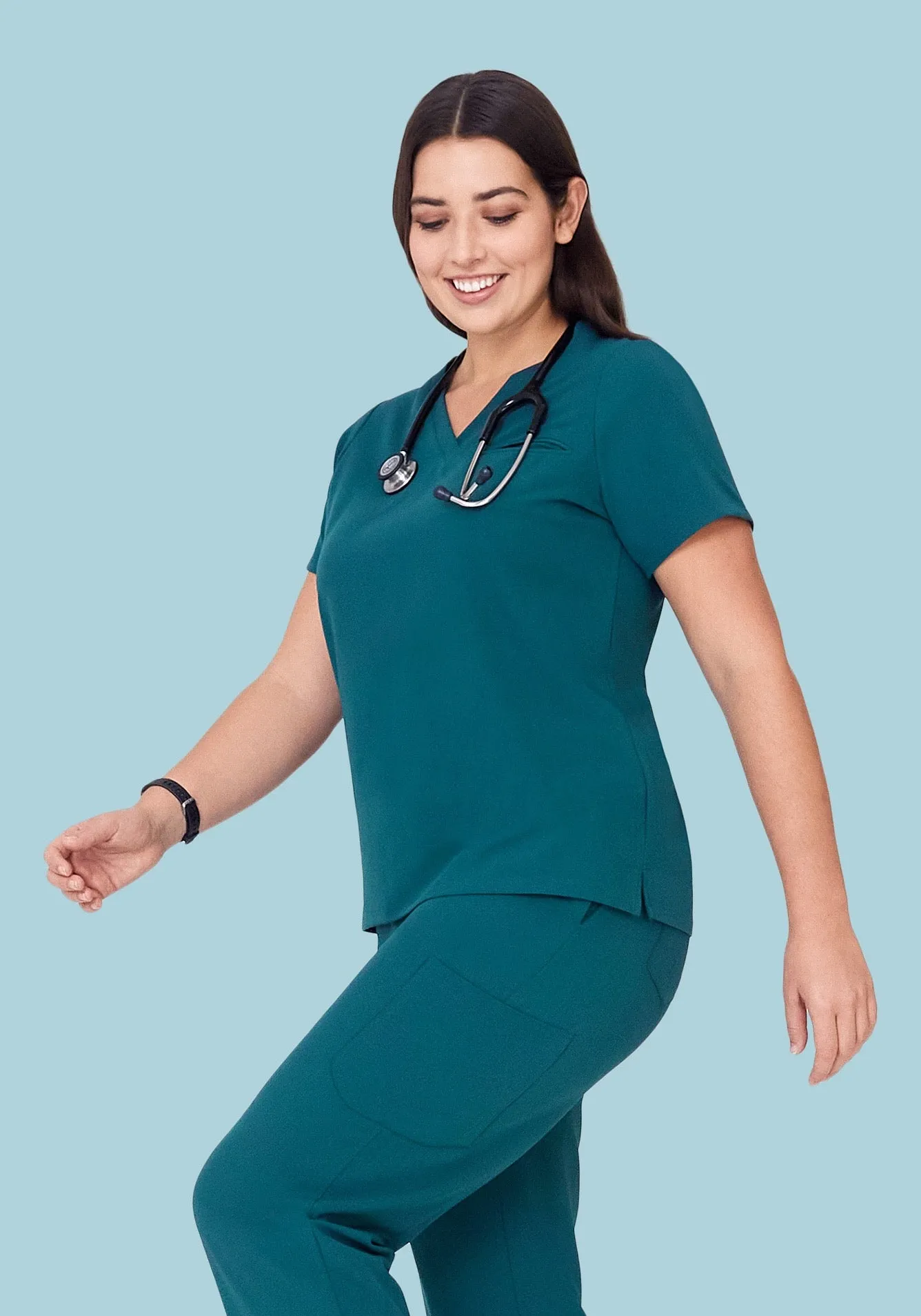 One Pocket Top Caribbean Blue