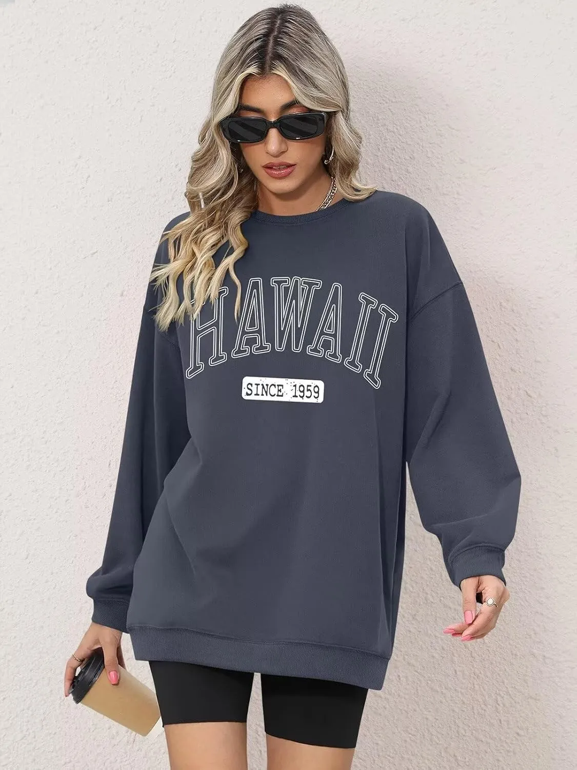 ORANDESIGNE Oversized Graphic Sweatshirt for Women Long Sleeve Crewneck Pullover Casual Fall Hoodie Tops 2025