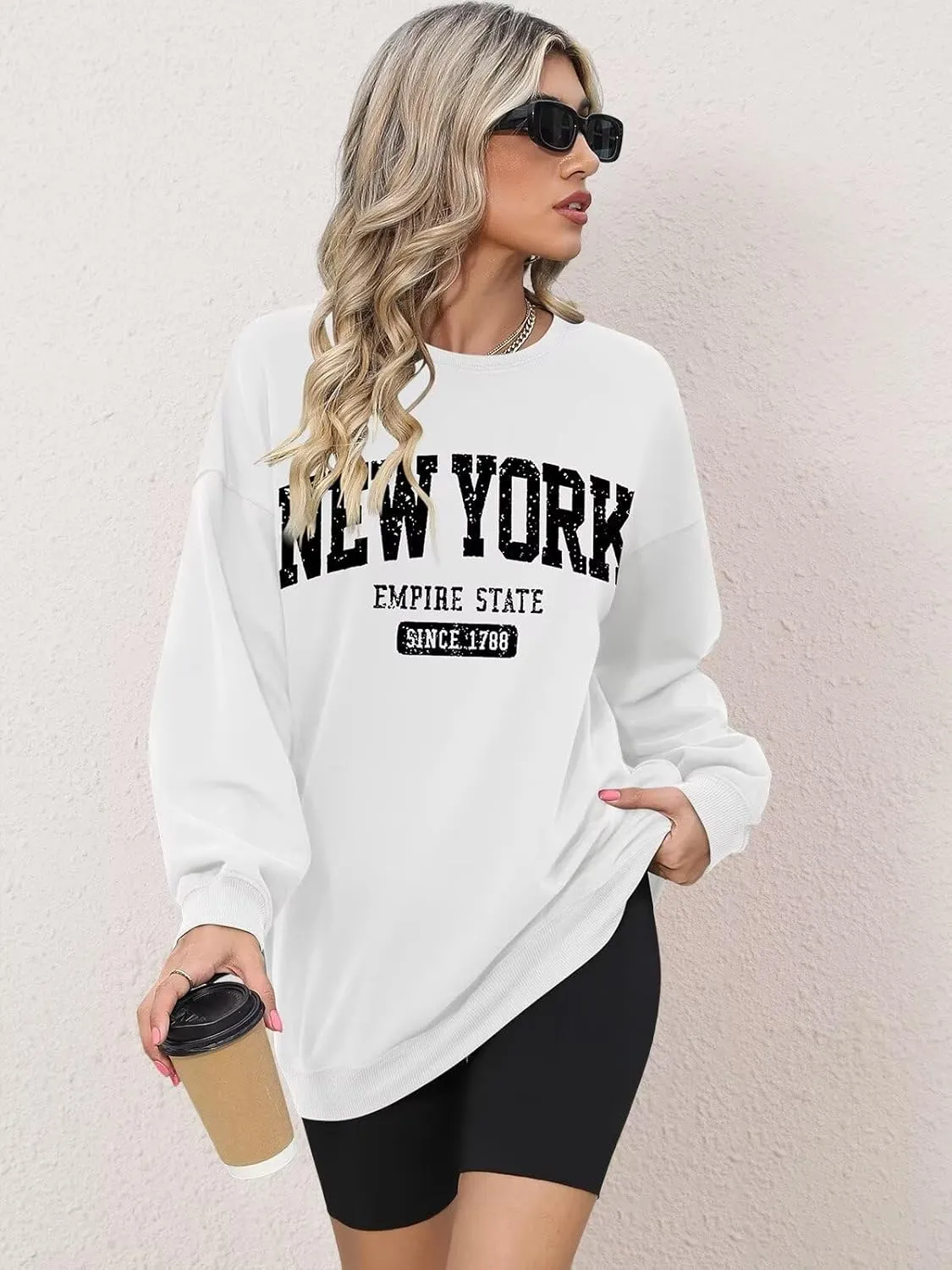 ORANDESIGNE Oversized Graphic Sweatshirt for Women Long Sleeve Crewneck Pullover Casual Fall Hoodie Tops 2025