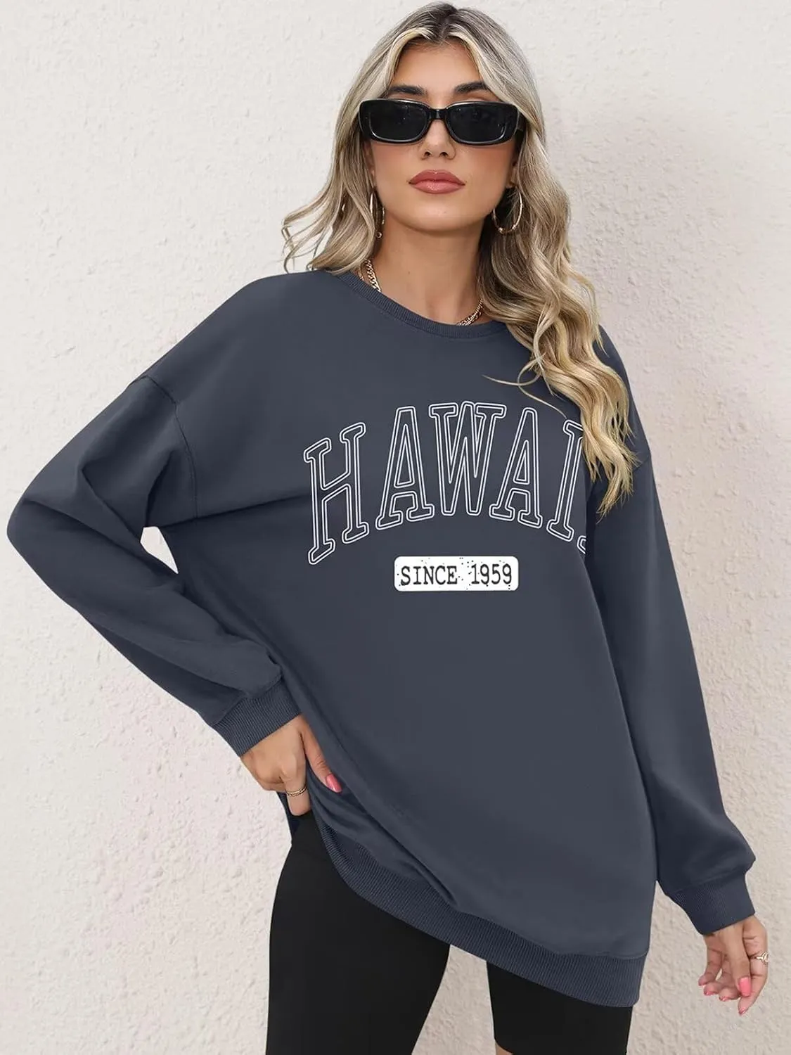 ORANDESIGNE Oversized Graphic Sweatshirt for Women Long Sleeve Crewneck Pullover Casual Fall Hoodie Tops 2025
