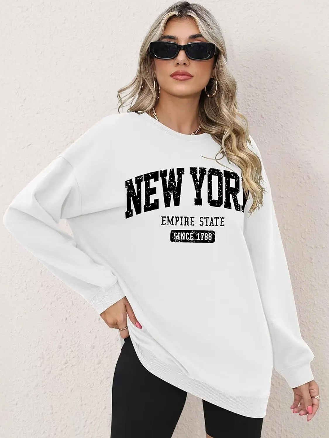 ORANDESIGNE Oversized Graphic Sweatshirt for Women Long Sleeve Crewneck Pullover Casual Fall Hoodie Tops 2025