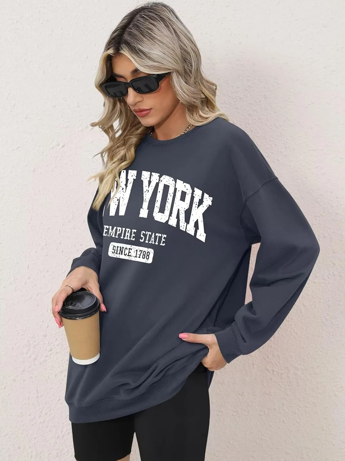ORANDESIGNE Oversized Graphic Sweatshirt for Women Long Sleeve Crewneck Pullover Casual Fall Hoodie Tops 2025
