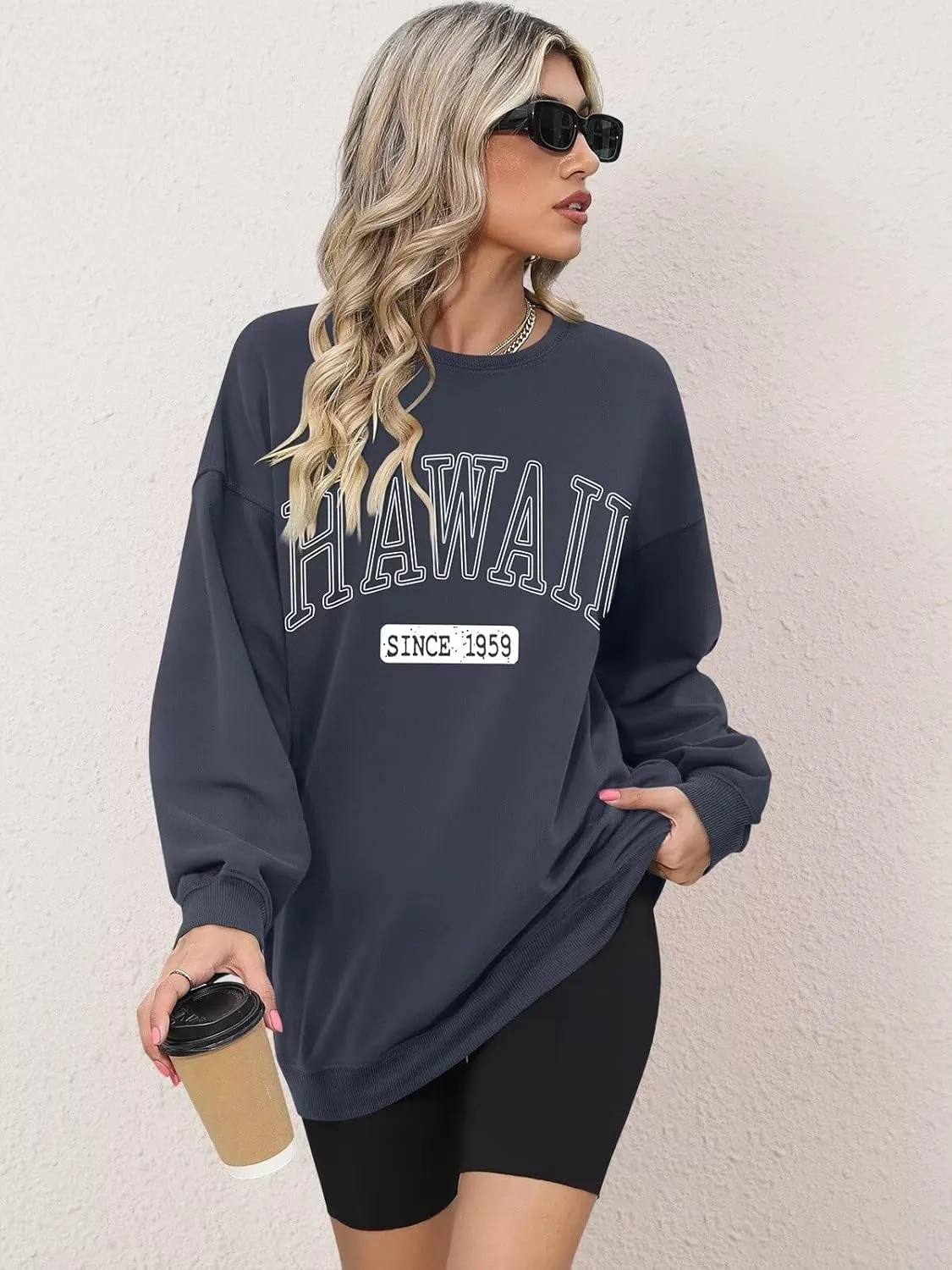 ORANDESIGNE Oversized Graphic Sweatshirt for Women Long Sleeve Crewneck Pullover Casual Fall Hoodie Tops 2025