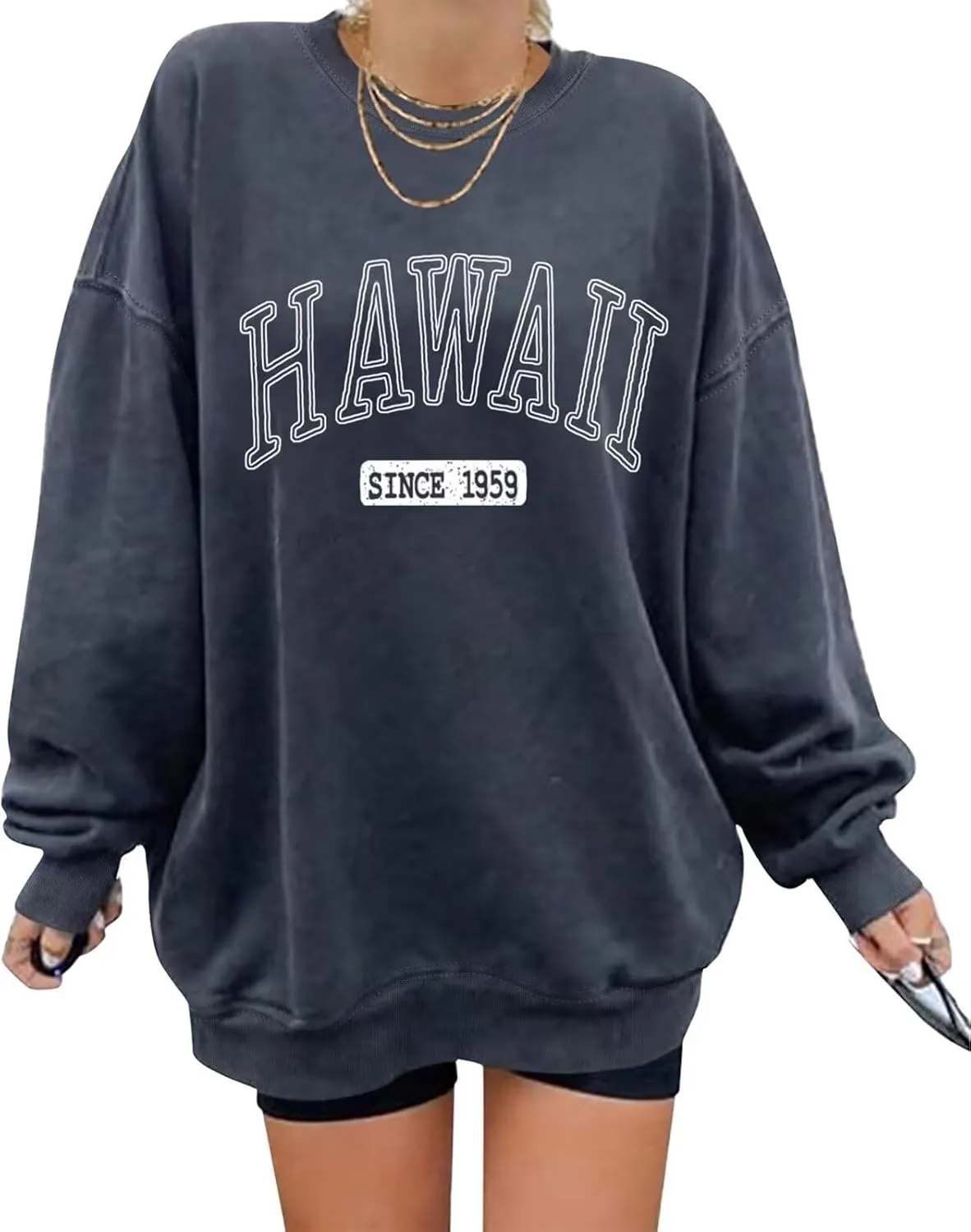 ORANDESIGNE Oversized Graphic Sweatshirt for Women Long Sleeve Crewneck Pullover Casual Fall Hoodie Tops 2025