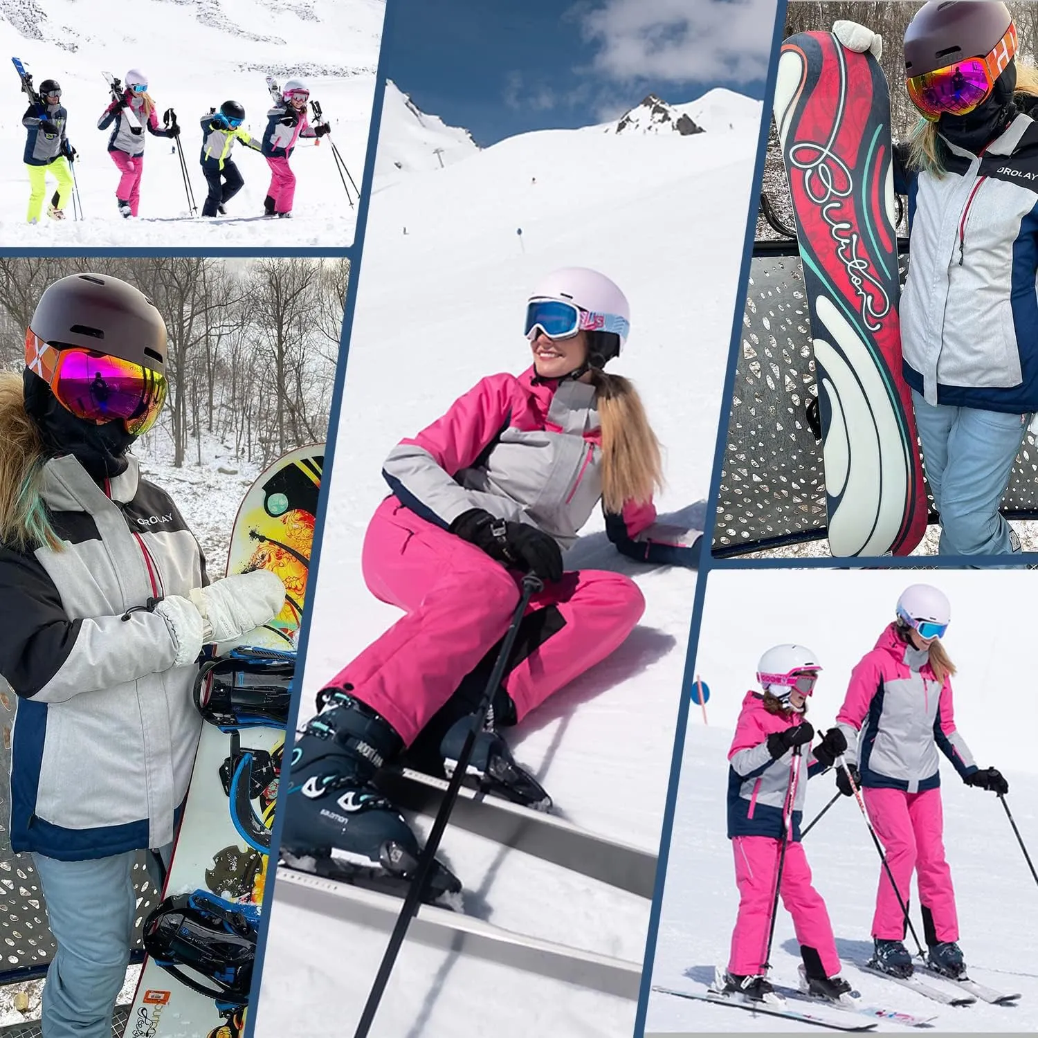 Orolay Womens Winter Ski Jacket Waterproof Snow Winter Coats