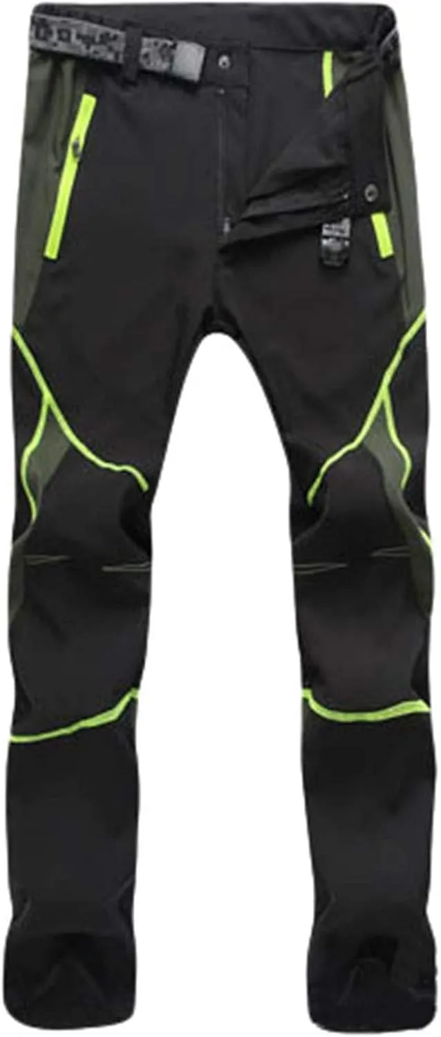 Pants For Men Mens Trendy Waterproof Pants Splice Windproof Trousers Softshell Outdoor Hiking Trousers Cargo Pants