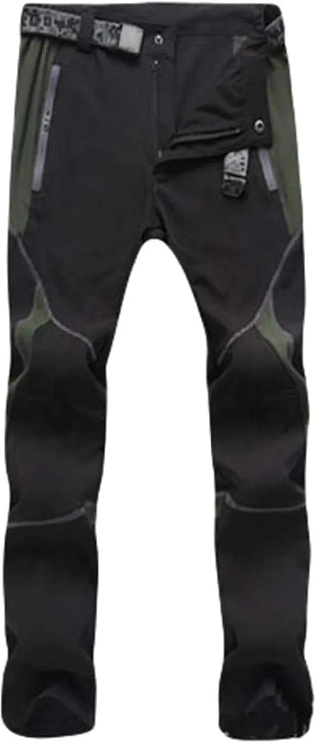 Pants For Men Mens Waterproof Pants Splice Windproof Trousers Casual Softshell Outdoor Hiking Trousers Cargo Pants