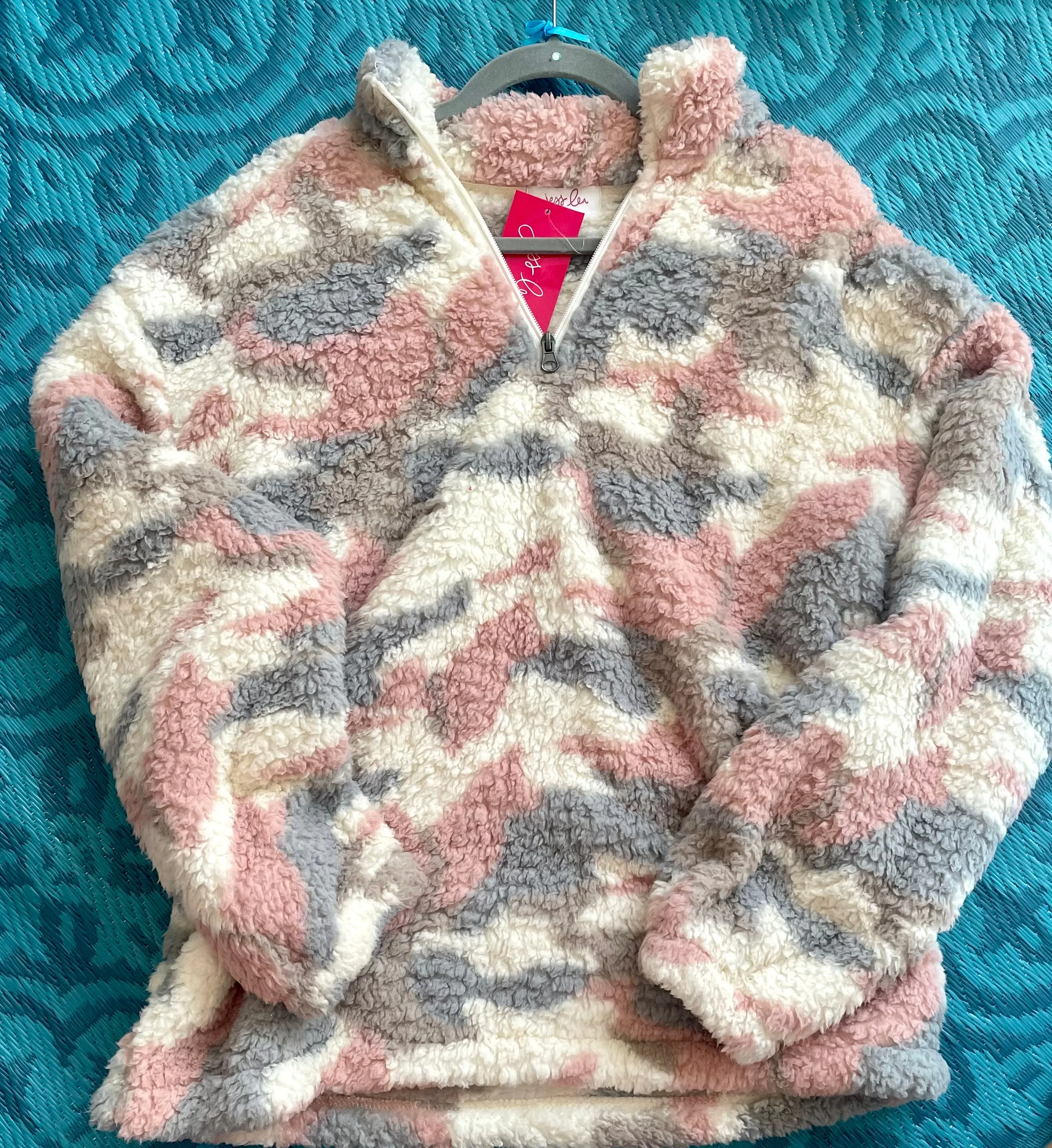 Pink/Grey/Cream Sherpa