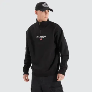 Quarter Zip Crew Pigment Black