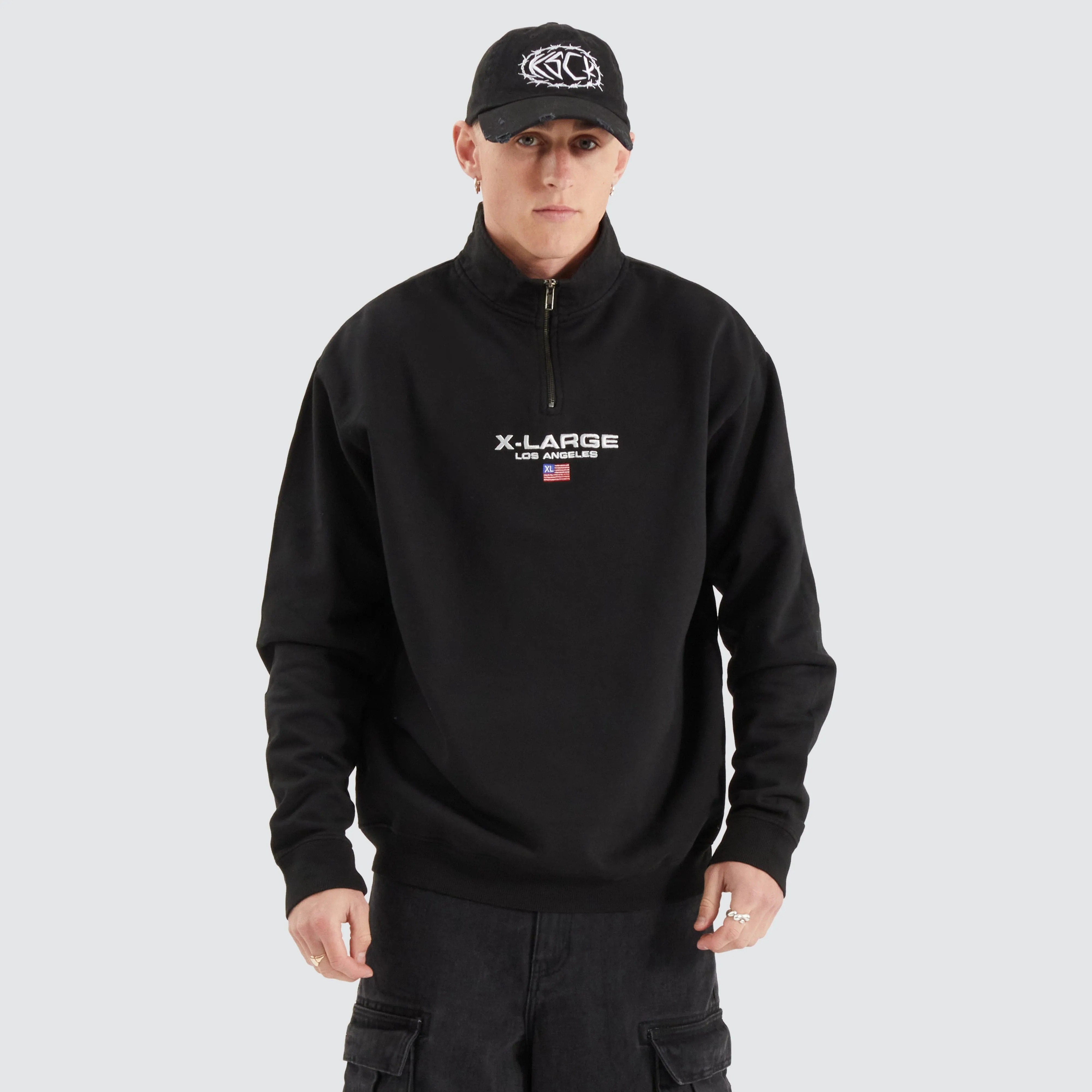 Quarter Zip Crew Pigment Black